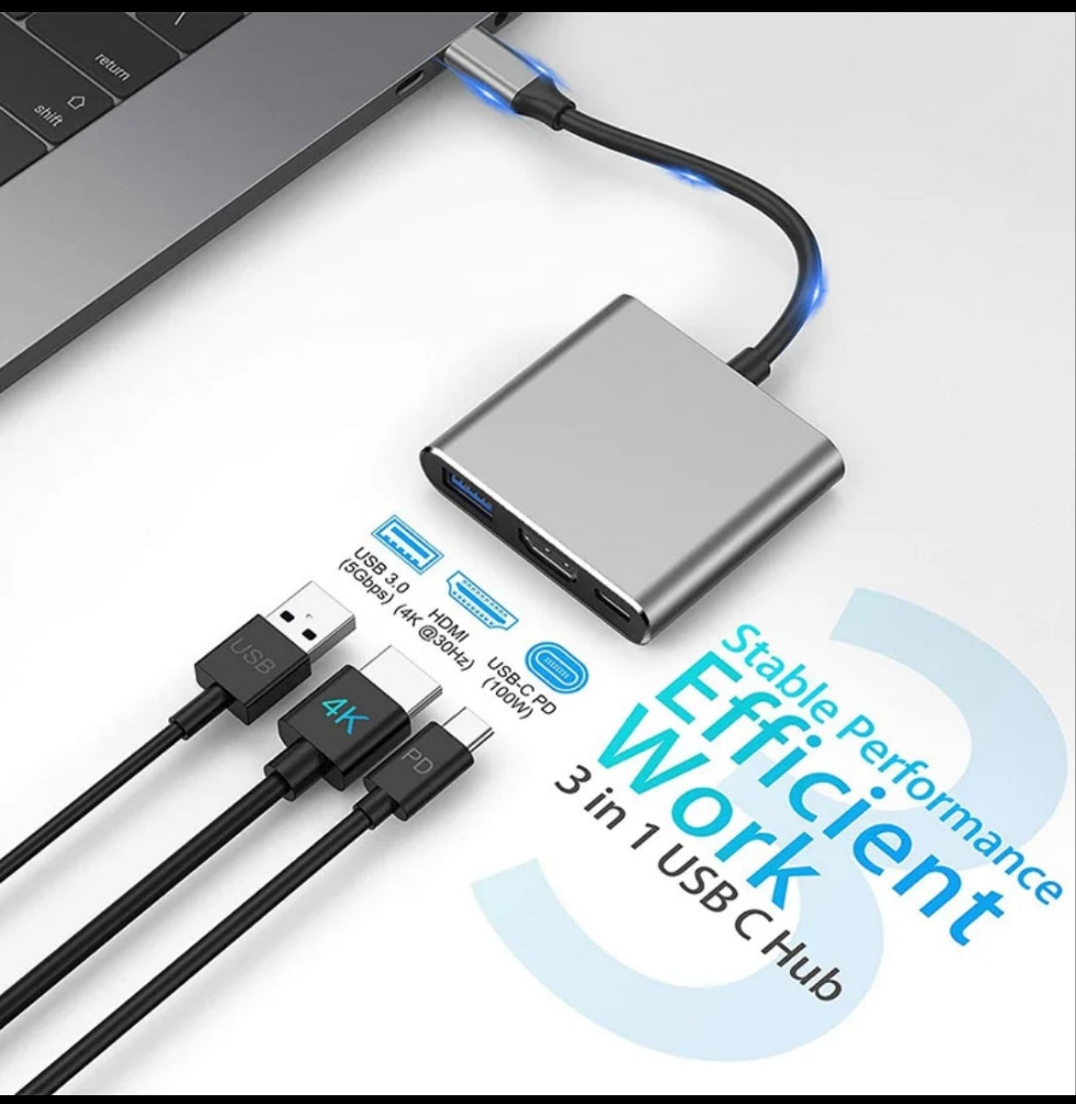 TYPE _C TO HDTV 3 IN 1 ADAPTER