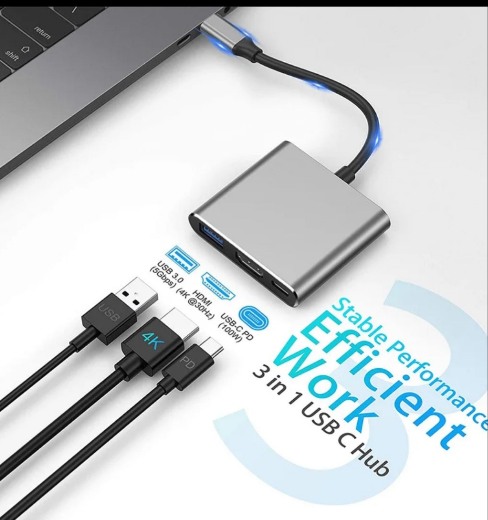 TYPE _C TO HDTV 3 IN 1 ADAPTER