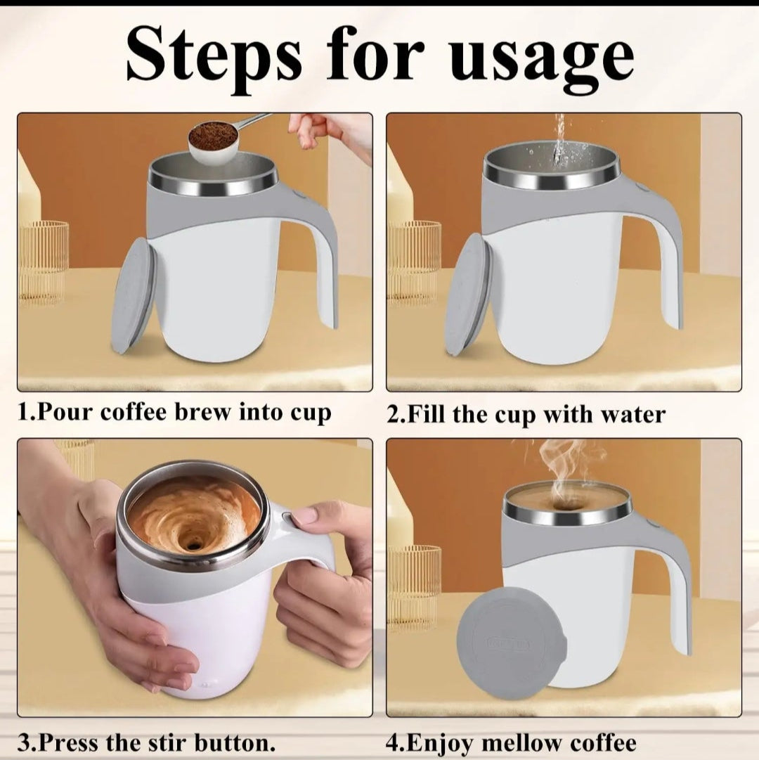 AUTOMATIC STIRING COFFEE CUP