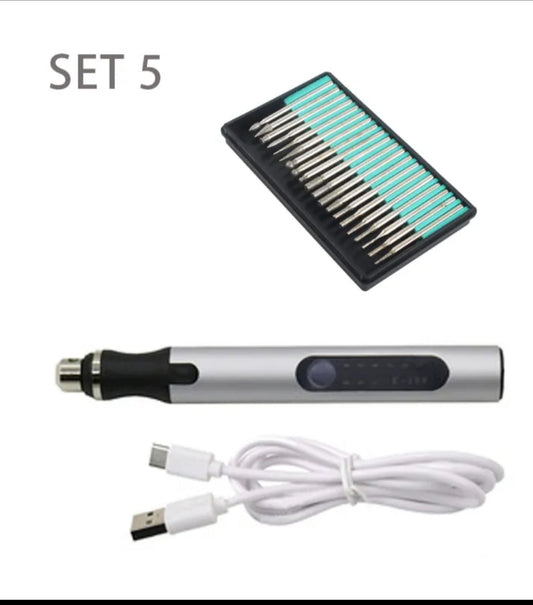 RECHARGABLE ENGRAVING SET