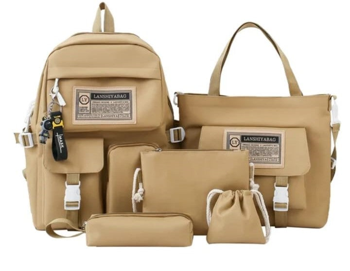 5 IN 1 SCHOOL TRAVEL BAG SET