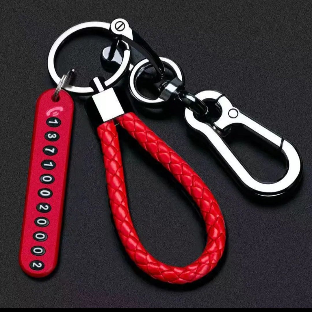 ANTI LOST PHONE NUMBER KEY CHAIN