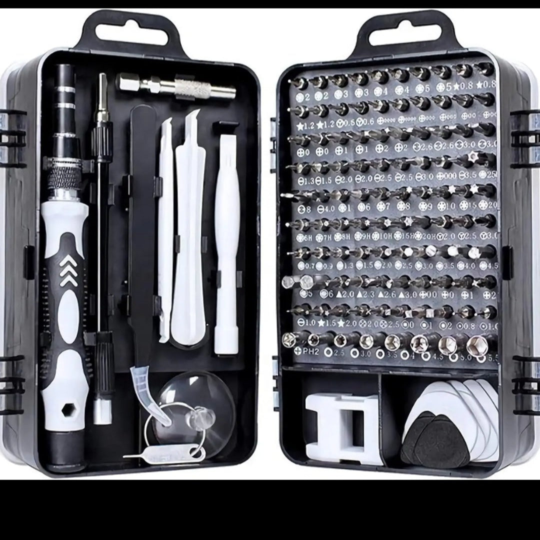 HOUSEHOLD MULTIPURPOSE 115 PIECES, MINI SCREWDRIVER SET.