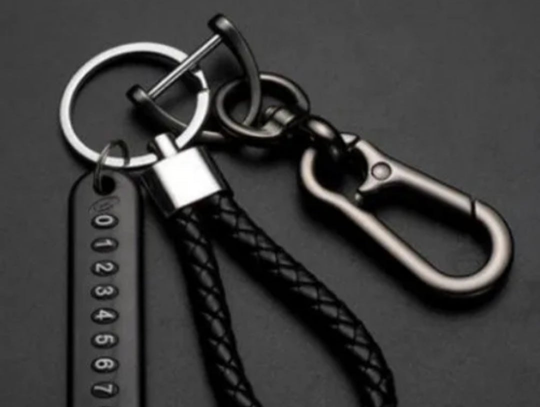 ANTI LOST PHONE NUMBER KEY CHAIN