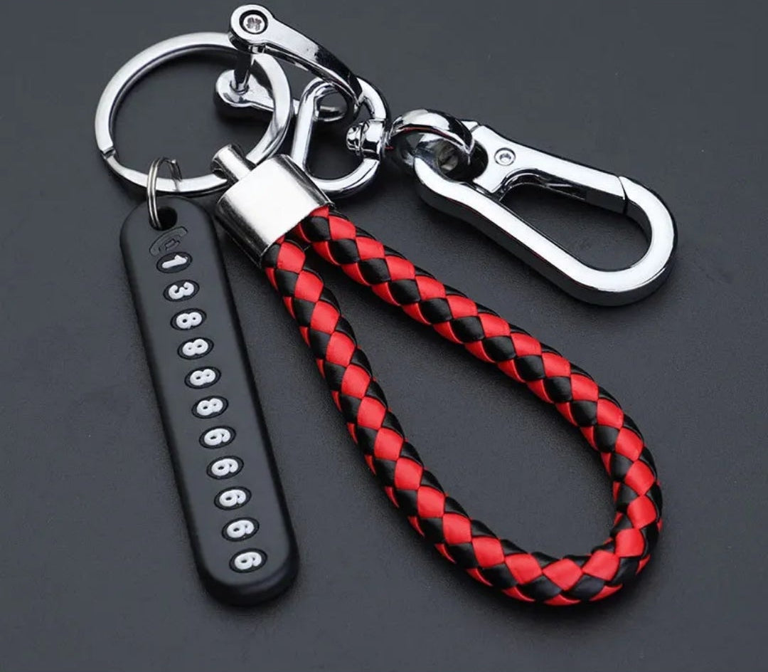 ANTI LOST PHONE NUMBER KEY CHAIN