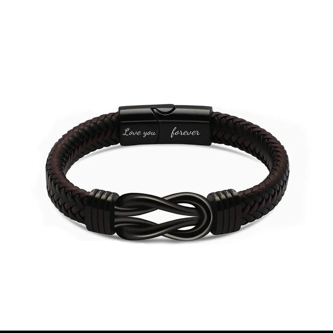MENS INFINITY BRACELET(love you forever)