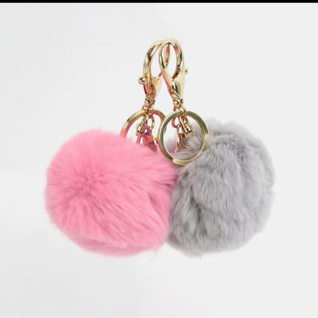 FURRY SENSORY TOY FLUFFY KEY CHAIN