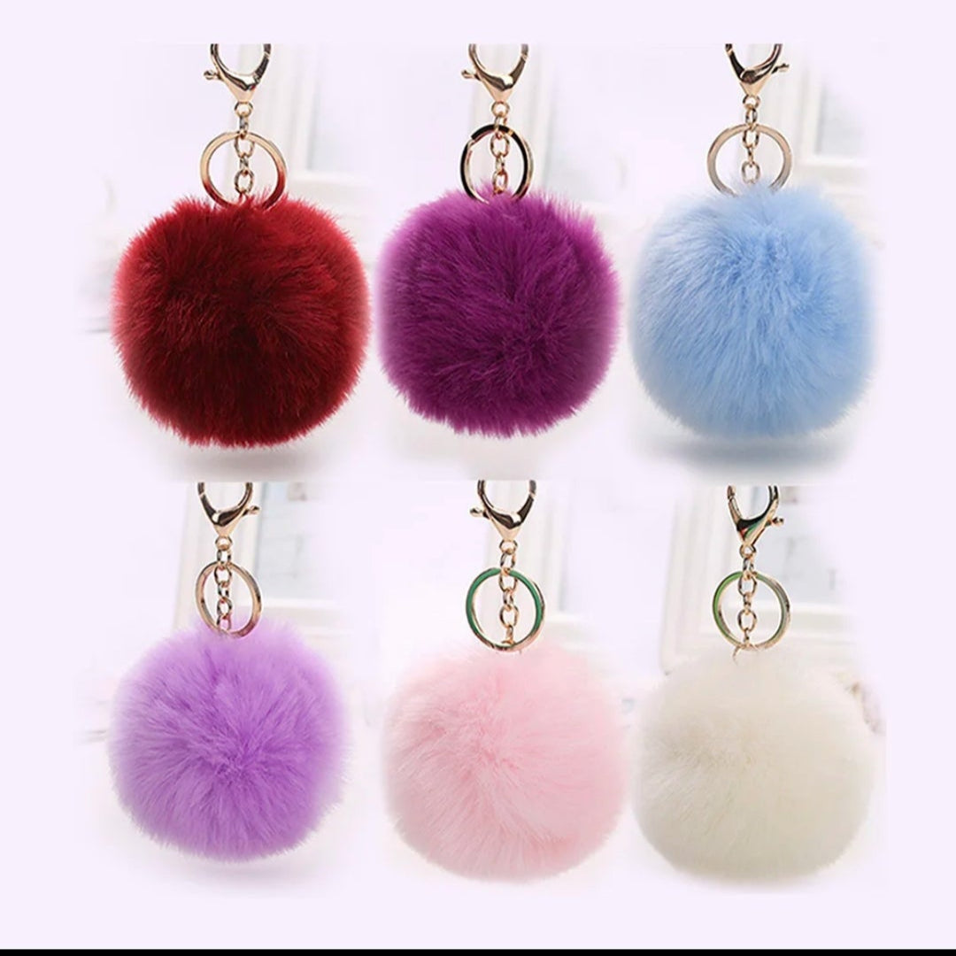 FURRY SENSORY TOY FLUFFY KEY CHAIN