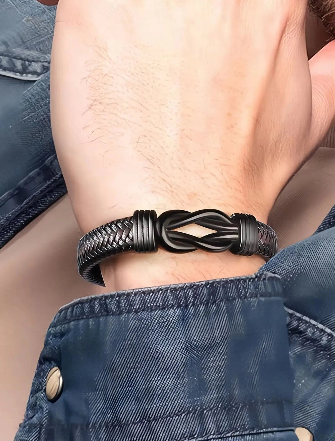 MENS INFINITY BRACELET(love you forever)