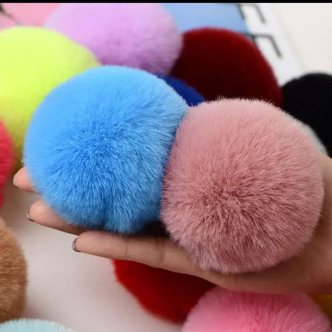 FURRY SENSORY TOY FLUFFY KEY CHAIN