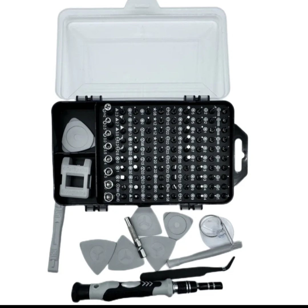 HOUSEHOLD MULTIPURPOSE 115 PIECES, MINI SCREWDRIVER SET.
