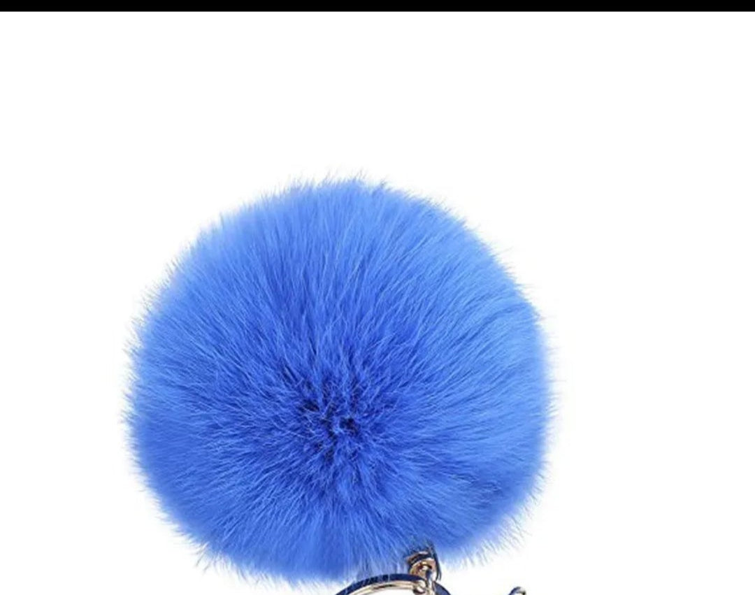 FURRY SENSORY TOY FLUFFY KEY CHAIN