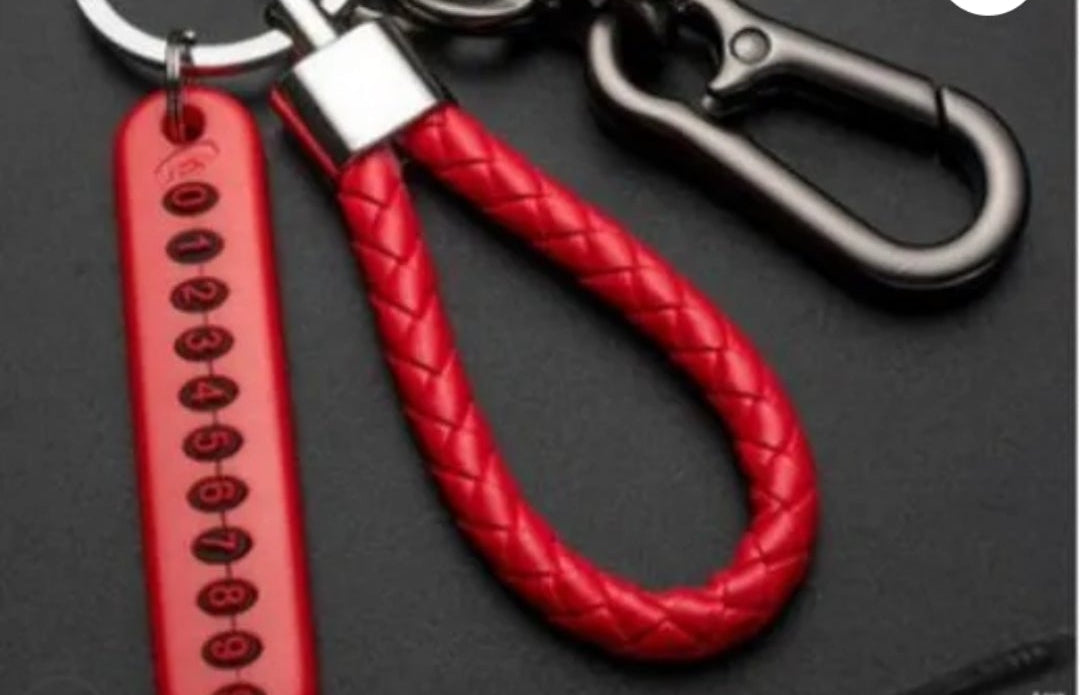ANTI LOST PHONE NUMBER KEY CHAIN