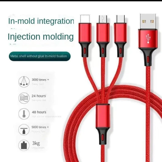 3 IN 1 PHONE CHARGER FAST CHARGING