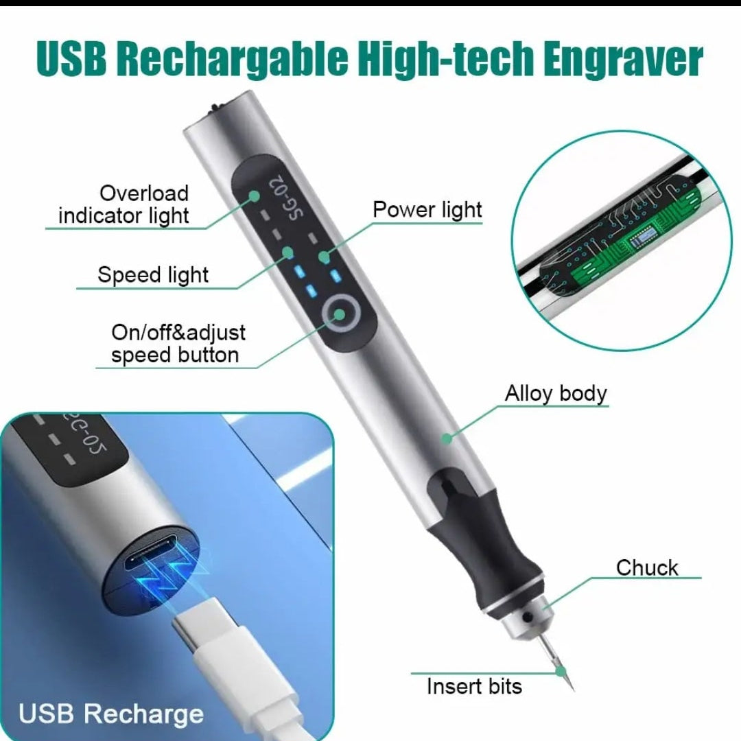 RECHARGABLE ENGRAVING SET