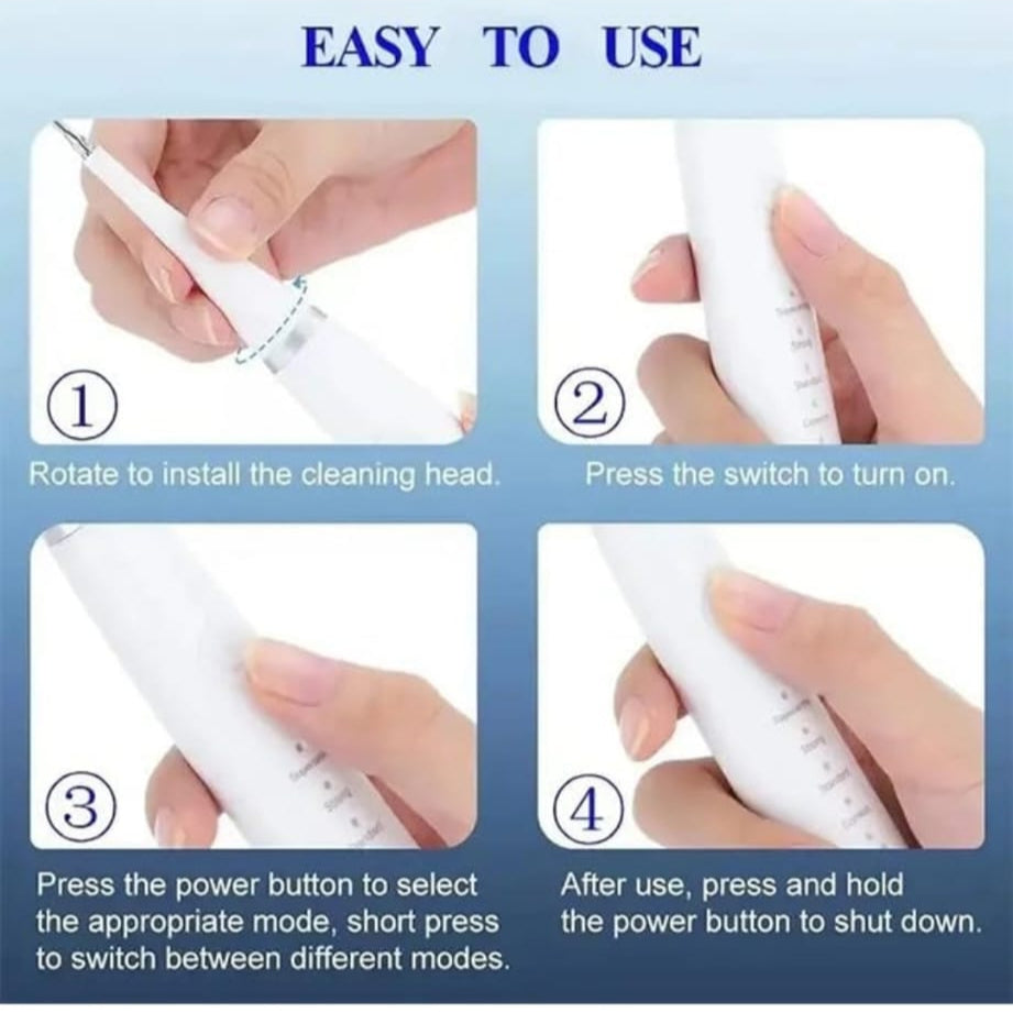 ELECTRIC TOOTHBRUSH TEETH CLEANER SET---- 2 HEADS /SCALLER /MIRROR