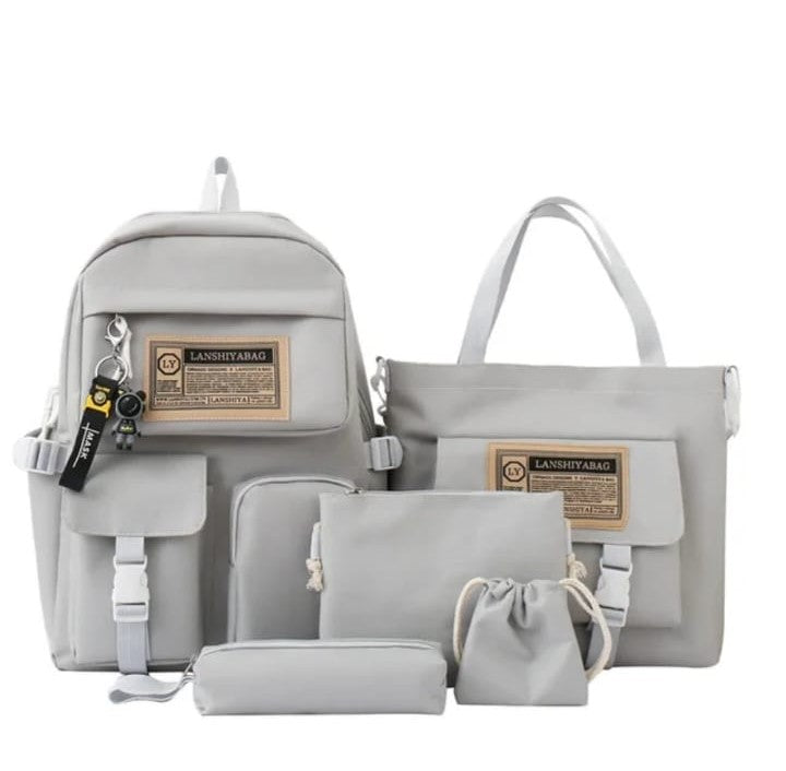 5 IN 1 SCHOOL TRAVEL BAG SET