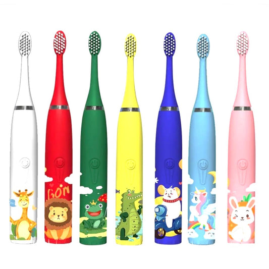 KIDS TOOTH BRUSH ---WITH  6 EXTRA REPLACEMENT HEADS