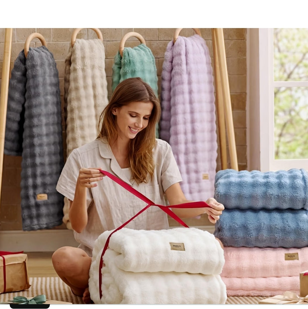 Blankets ,fluffy  plush light weight  throw blanket.