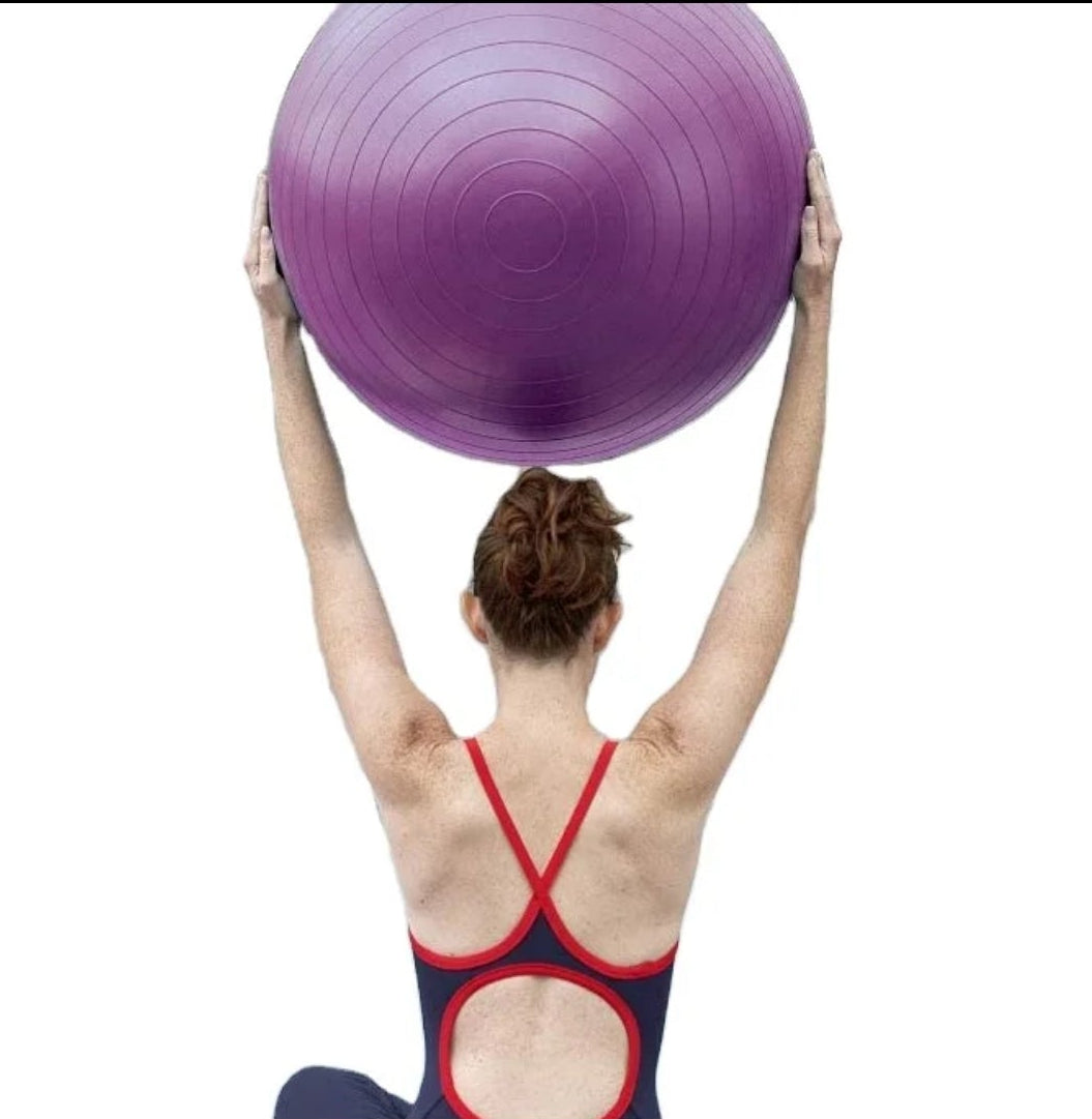 Fitness Ball — Pilates, Yoga & Birth Ball with Air Pump
