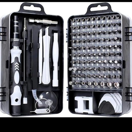 HOUSEHOLD MULTIPURPOSE 115 PIECES, MINI SCREWDRIVER SET.