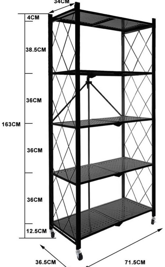 5 TIRE FOLDING SHELVES (white)