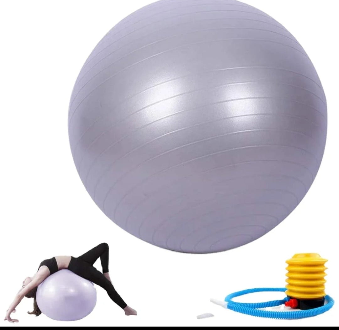 Fitness Ball — Pilates, Yoga & Birth Ball with Air Pump