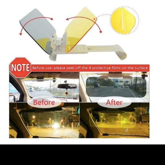 VEHICLE SUN VISOR NIGHT DRIVING ANTI GLARE.