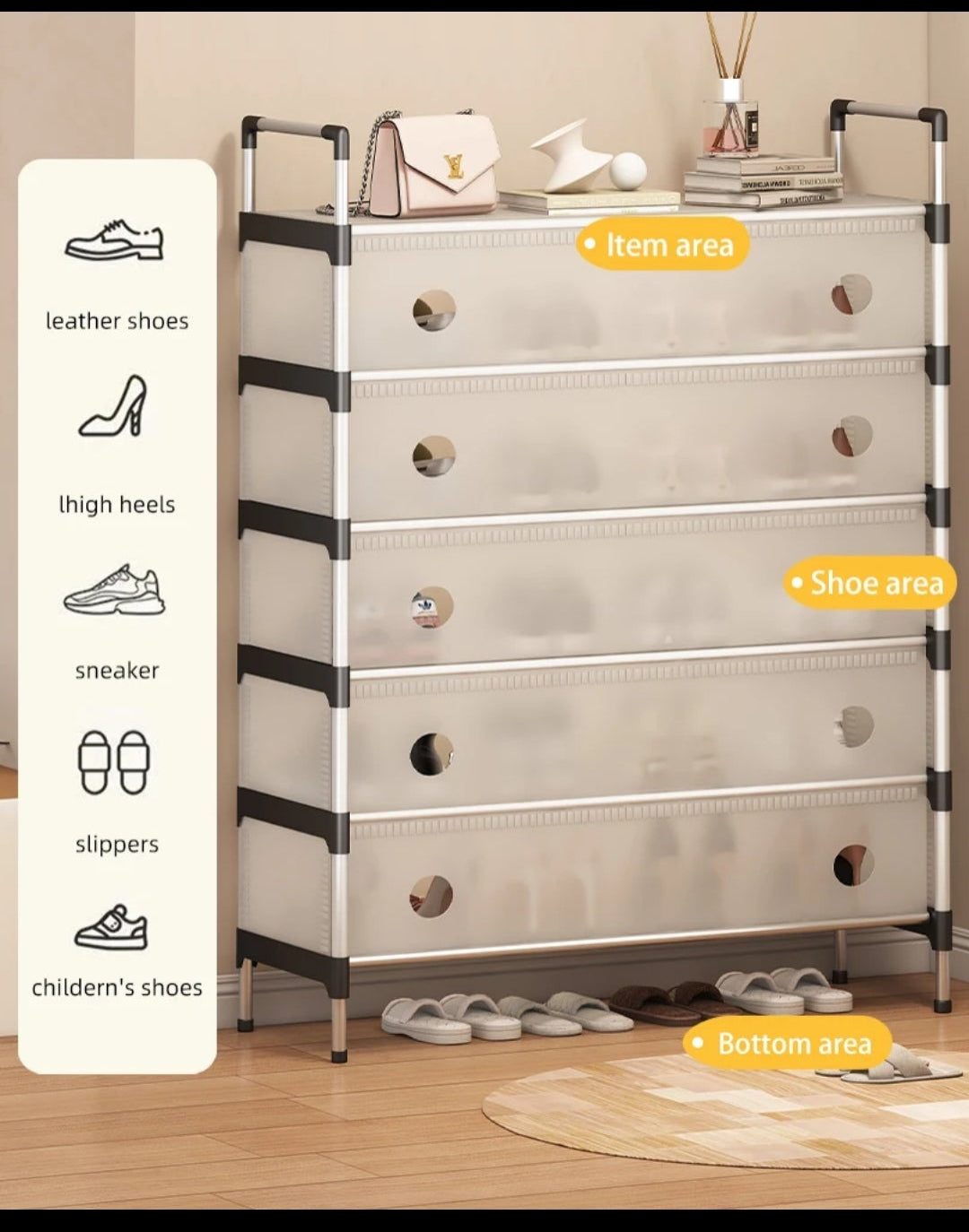 Large Cap Shoe Rack
