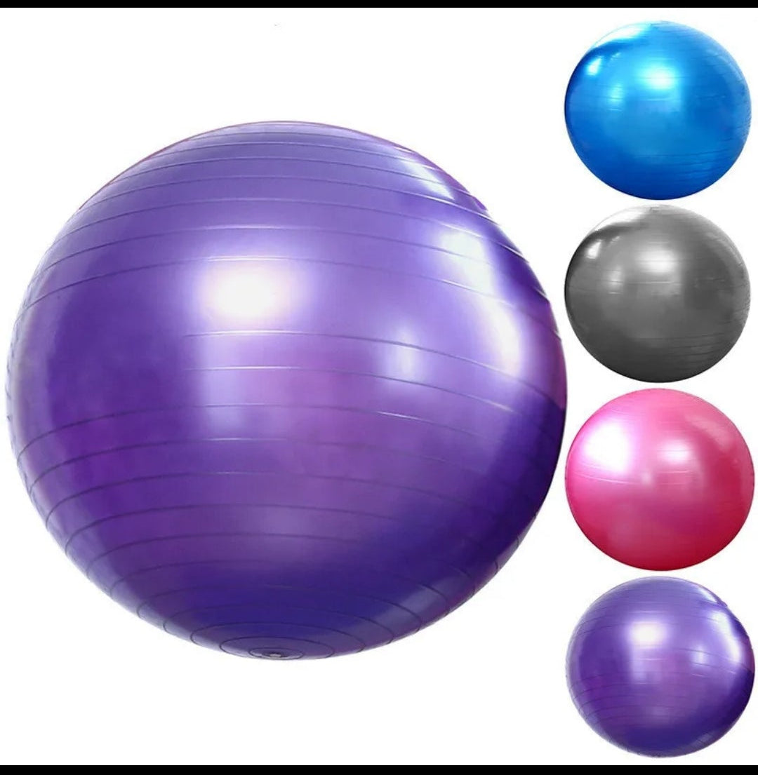 Fitness Ball — Pilates, Yoga & Birth Ball with Air Pump