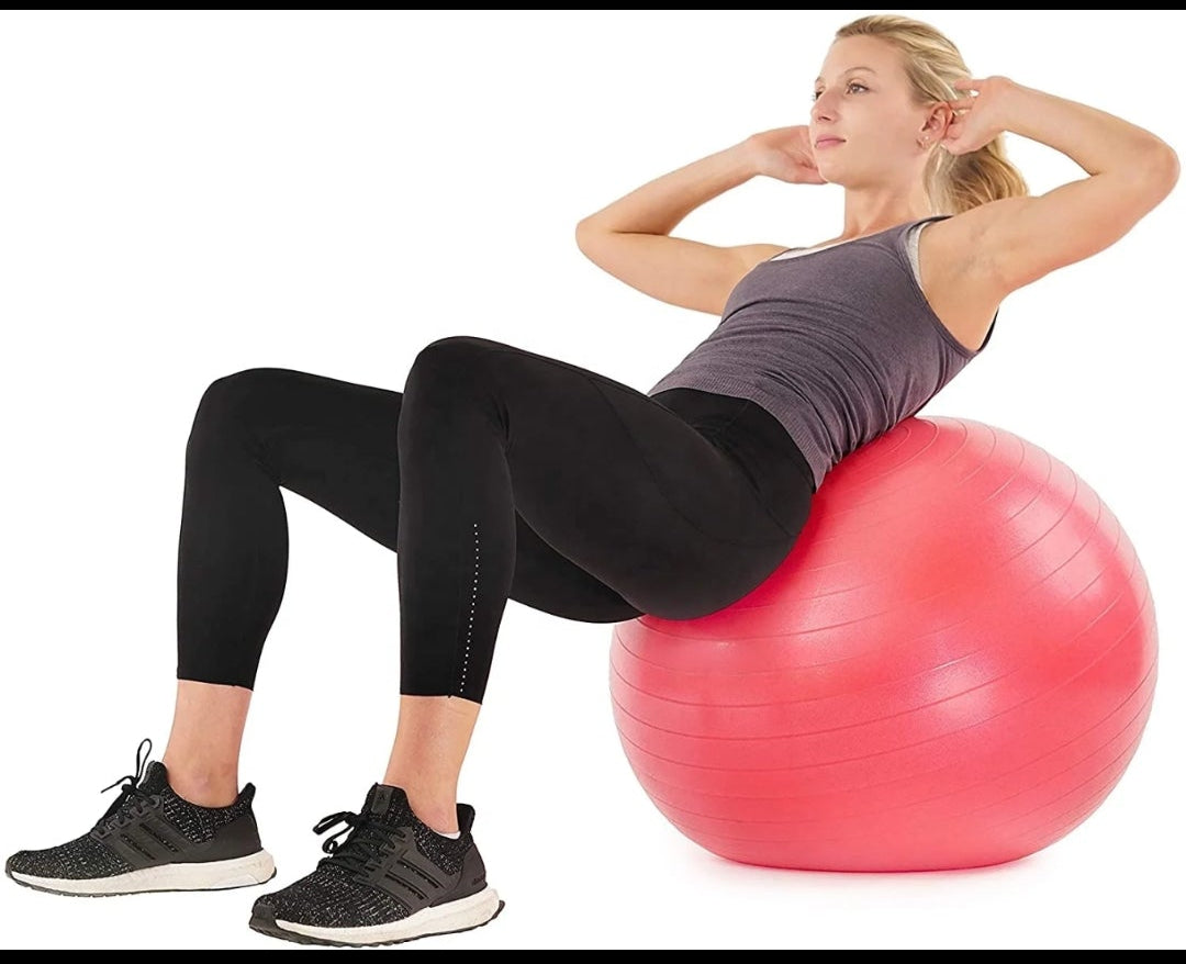 Fitness Ball — Pilates, Yoga & Birth Ball with Air Pump